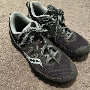 Blue Saucony womens walking/running shoes